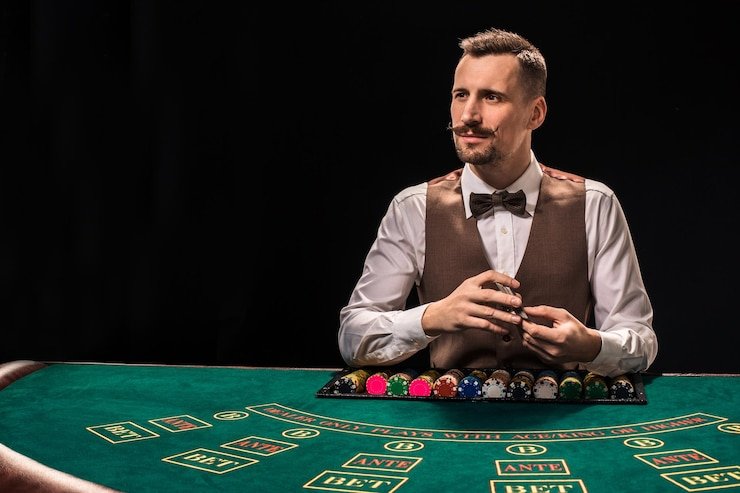 boba555 mobile app live-dealer interface with blackjack table and deposit options